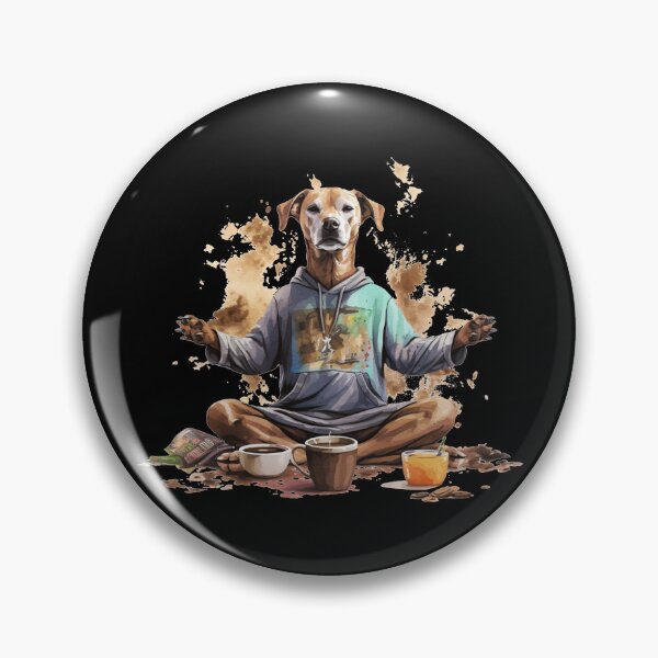 Item preview, Doga Coffee Time Dog Pose Gifts For Yoga Dogs and Coffee Lovers designed and sold by AnnaMDesign.