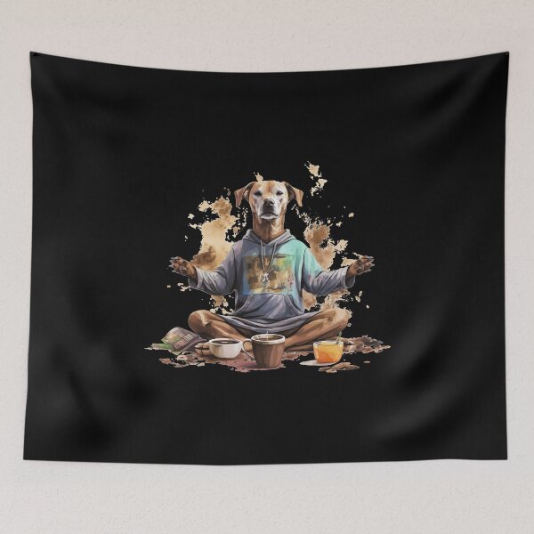 Item preview, Doga Coffee Time Dog Pose Gifts For Yoga Dogs and Coffee Lovers designed and sold by AnnaMDesign.