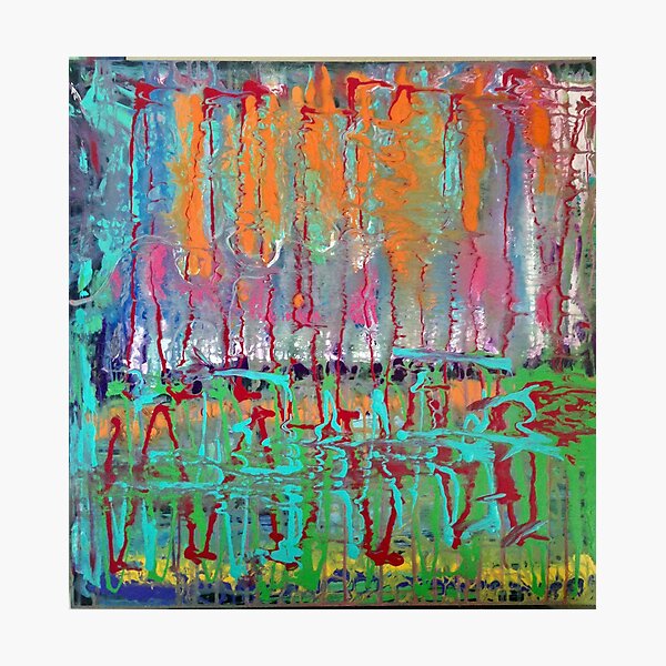 Colorful Original Abstract Painting Photographic Print
