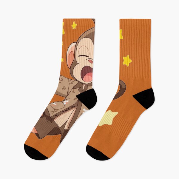 Item preview, Sleepy Monkey in Star Pajama - Digital Cartoon Sticker designed and sold by PaintbrushPlace.