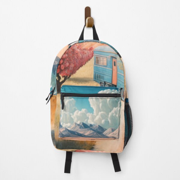 Item preview, Rural Landscape with Peach Orchard and Trailer designed and sold by Shannon Hilson.