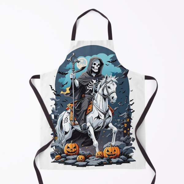 Item preview, Death's Midnight Ride: Grim Reaper and Skeletal Steed Amidst Bats designed and sold by irosh madushan.