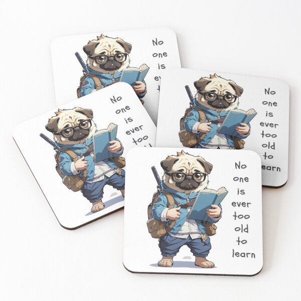 Item preview, Pug student dog sticker designed and sold by PUG70.