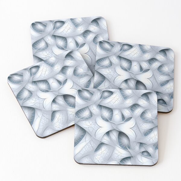Item preview, Intertwined Icy Abstract 3D Fractal Pattern designed and sold by Sturdust.