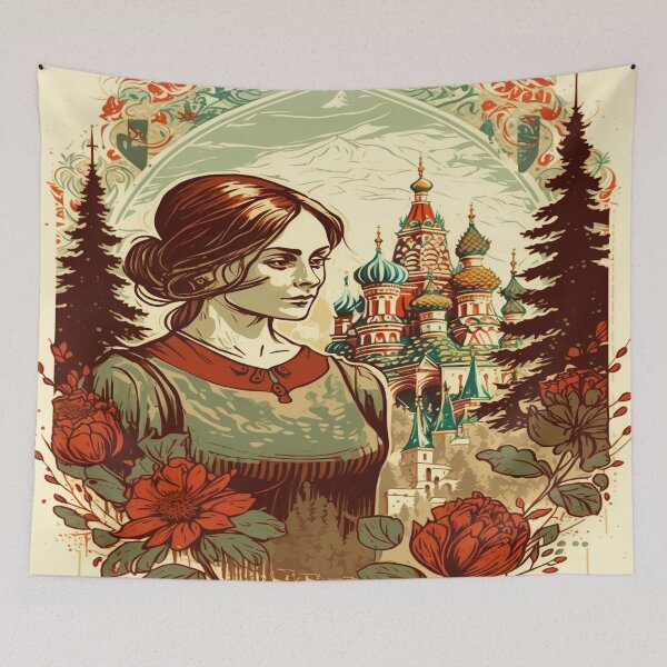 Item preview, Vintage Russia watercolor designed and sold by Procerto.