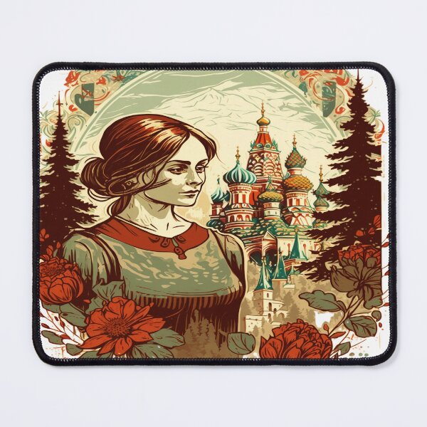 Item preview, Vintage Russia princess watercolor designed and sold by Procerto.