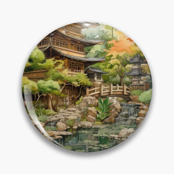 Aperçu de l'œuvre  Zen GardenWatercolor pattern_2 créée et vendue par PutsGroup.