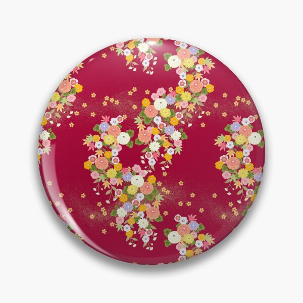 Item preview, Red Cherry blossom floral pattern seamless  designed and sold by ThePurplePrints.