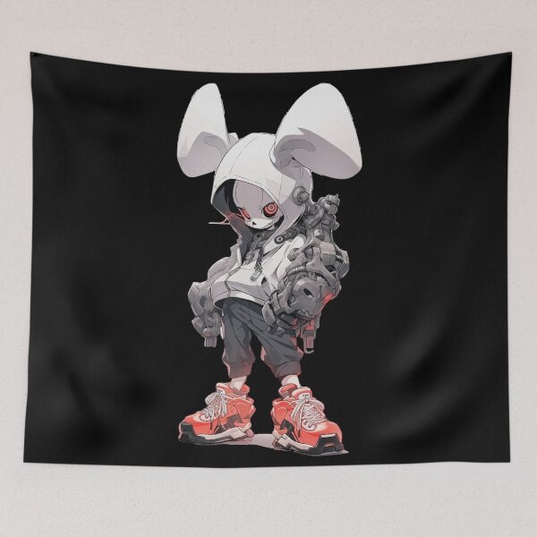 Item preview, Kawaii Cyberpunk Scary Bad Bunny designed and sold by Ujourney.