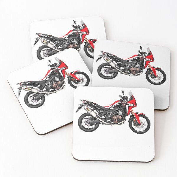 Item preview, Adventure Motorcycle Bike Custom Vector Artwork Red _amp_ Black designed and sold by tyree-boston.
