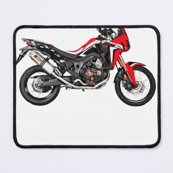 Item preview, Adventure Motorcycle Bike Custom Vector Artwork Red _amp_ Black designed and sold by tyree-boston.