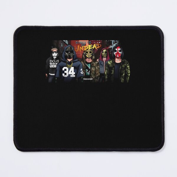 Item preview, Hollywood Undead comic style house party livestream art designed and sold by MushroomsTeal.