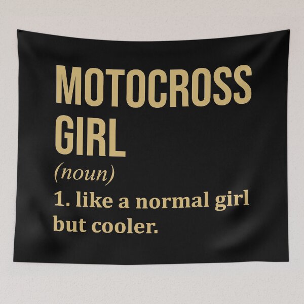 Item preview, Motocross Girl Definition in Gold designed and sold by XCIV.