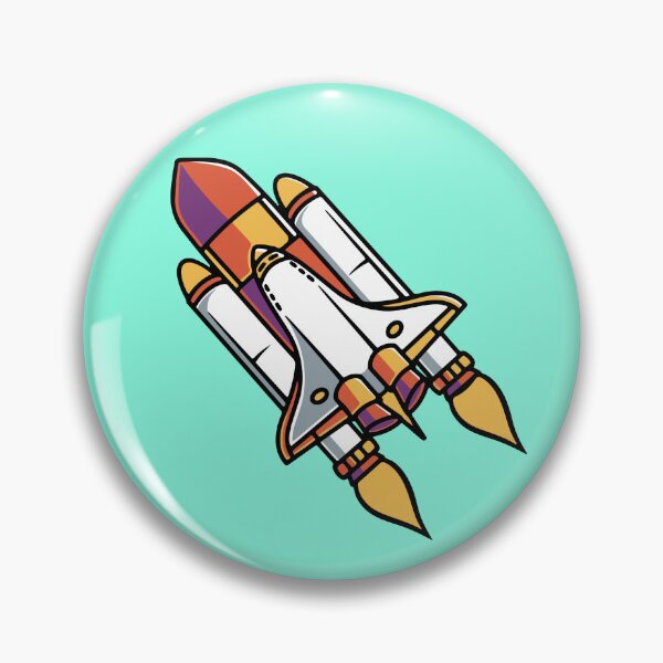 Item preview, Cool space shuttle icon cartoon illustration designed and sold by cubbone.