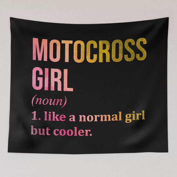 Item preview, Motocross Girl Definition in Watercolor designed and sold by XCIV.