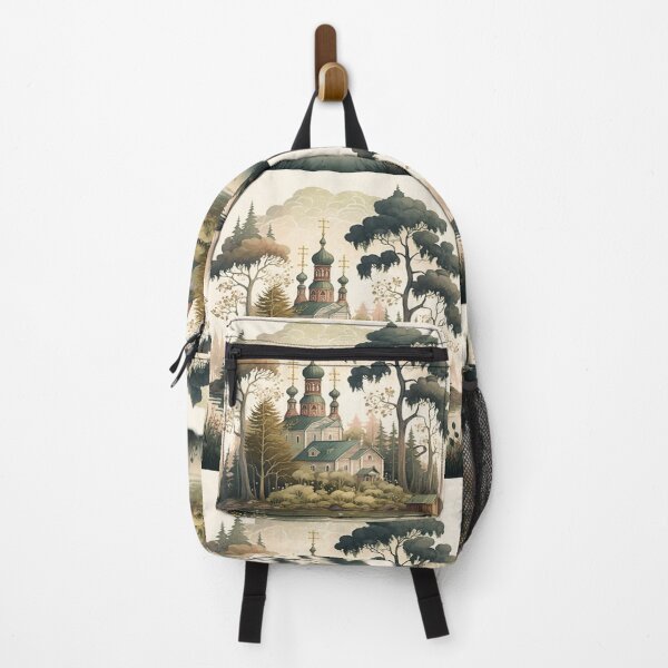 Item preview, Nature, church, landscape, Russia watercolor designed and sold by Procerto.