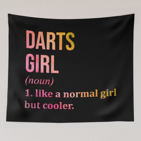 Item preview, Darts Girl Definition in Watercolor designed and sold by XCIV.