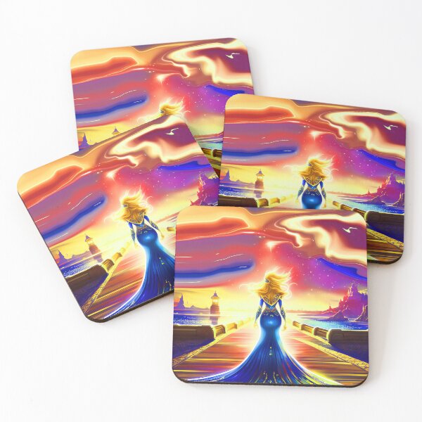 Item preview, Mermaid Vibes Water Nymph on Land with Liquid Sky 3 of 4 designed and sold by Beachy.
