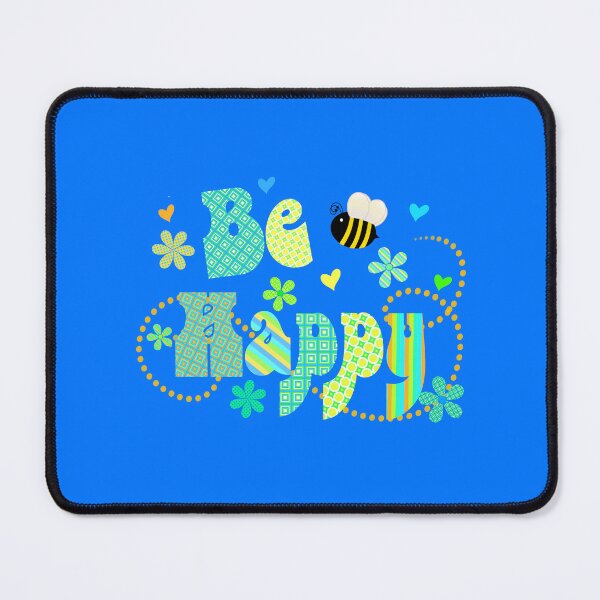 Item preview, Bee (be) Happy Colorful Artwork Typography designed and sold by Alondra.