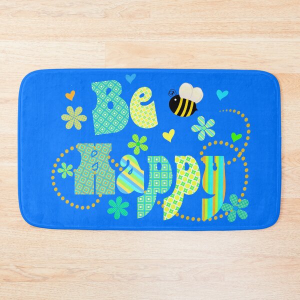Item preview, Bee (be) Happy Colorful Artwork Typography designed and sold by Alondra.