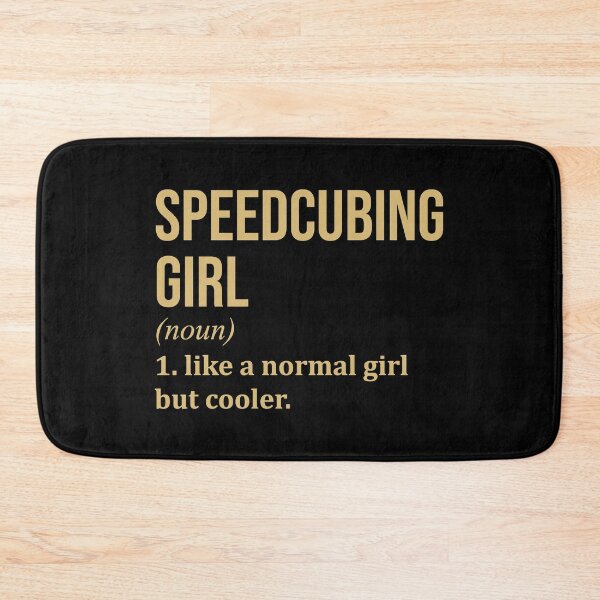 Item preview, Speedcubing Girl Definition in Gold designed and sold by XCIV.