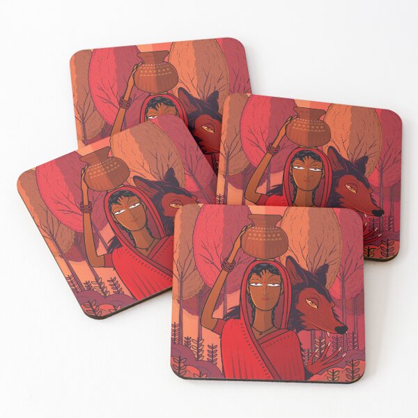 Item preview, Red Riding Hood in Indian Folk Art  designed and sold by Rudraneil.