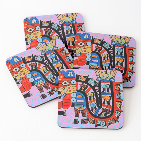 Item preview, Psychedelic Paracas decapitator god designed and sold by Indian-summer.