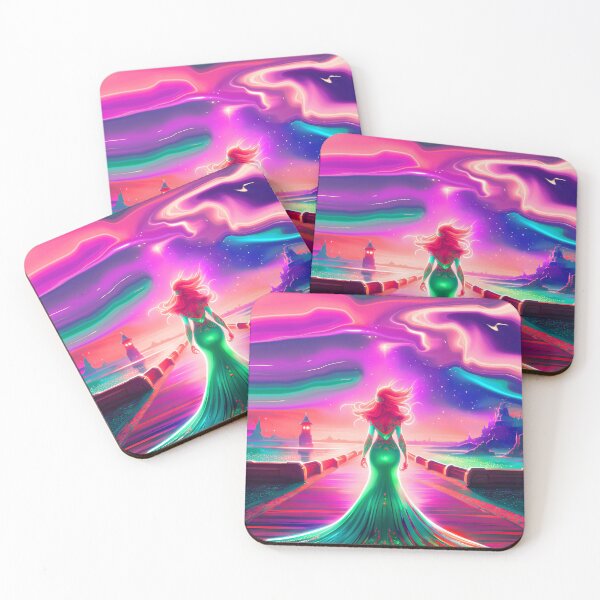 Item preview, Mermaid Vibes Water Nymph on Land with Liquid Sky 4 of 4 designed and sold by Beachy.