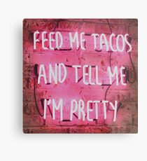 Tacos Leuchtreklame Metalldruck