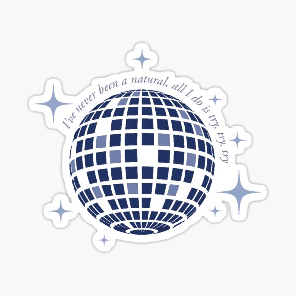 Artikel-Vorschau von Mirrorball – Ich war noch nie ein Naturtalent, ich versuche es nur, versuche es, versuche es – dunkle Version, designt und verkauft von SaraduJour.