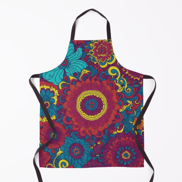Item preview, Flower Power Colourful Flower Pattern designed and sold by druidwolfart.