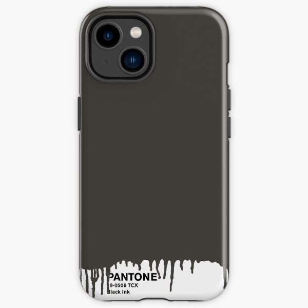 Pantone mit schwarzer Tinte iPhone Robuste Hülle