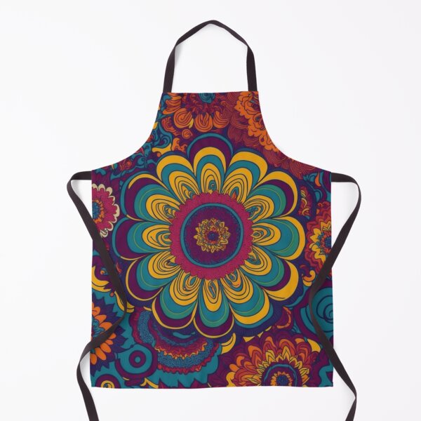 Item preview, Flower Power Colourful Flower Pattern designed and sold by druidwolfart.