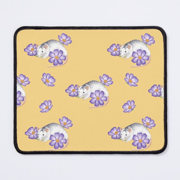 Item preview, Husky Rat with Cosmos Flowers designed and sold by WolfySilver.