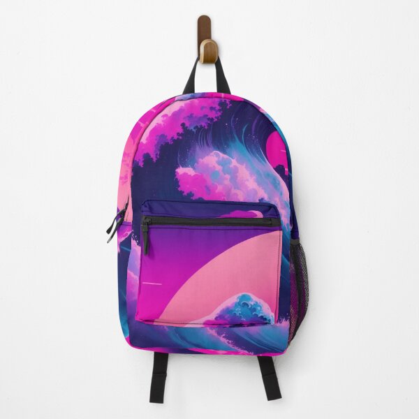 Item preview, Synthwave Odyssey: The Great Wave of Kanagawa Meets Cyber City designed and sold by RedArtG09.