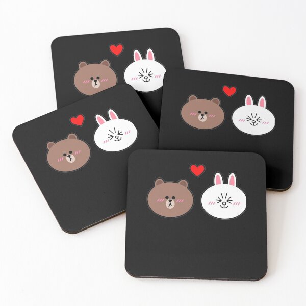 Item preview, Brown Bear and Cony rabbit line friends love❤️ designed and sold by halen-fogel.