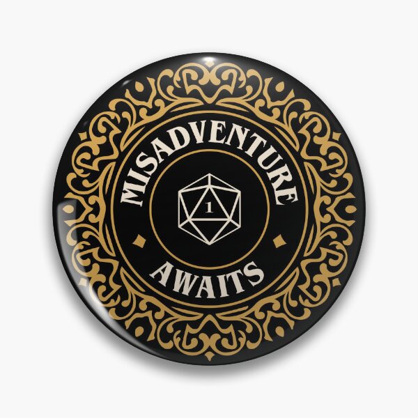 Item preview, Misadventure Awaits Funny Critical Fail designed and sold by pixeptional.