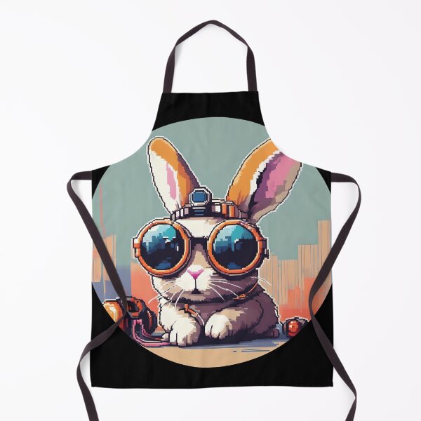 Item preview, Pixel Art Bunny with Goggles designed and sold by AbsoluteA.