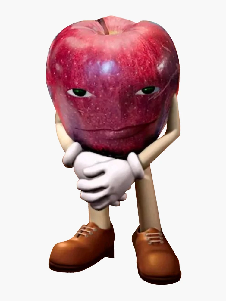 Le mème de la pomme rizz Sticker