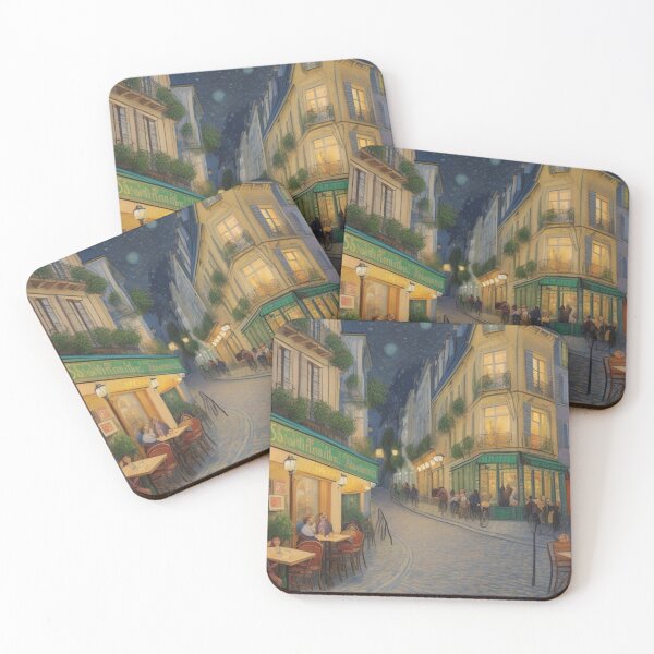 Item preview, Cafe in france Vincent Van Gogh designed and sold by Starry night Cherry blossom.