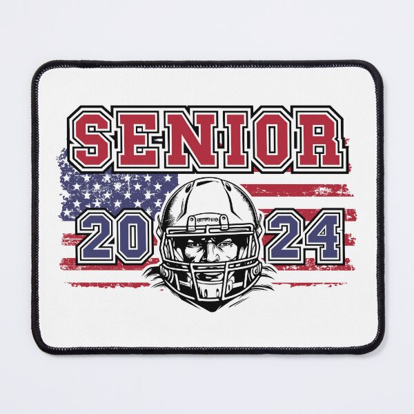 Item preview, Retro Senior 2024 Football player Student Gift Us Flag designed and sold by HomeCoquette.