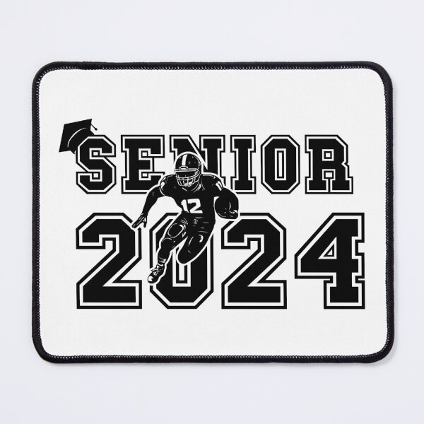 Item preview, Retro Senior 2024 Running Football player Student Gift Us Flag designed and sold by HomeCoquette.