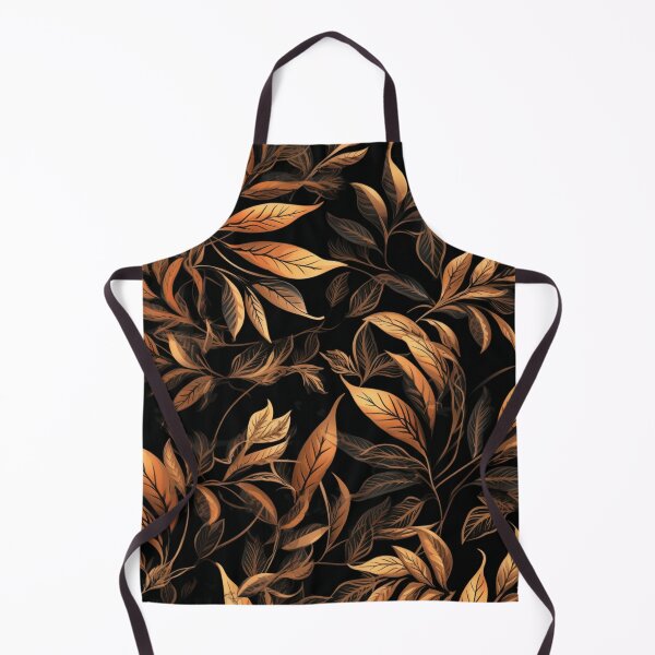 Aperçu de l'œuvre Feuilles d'ornement en cuivre noir motif fantaisie coloré créée et vendue par G-M-Designs.