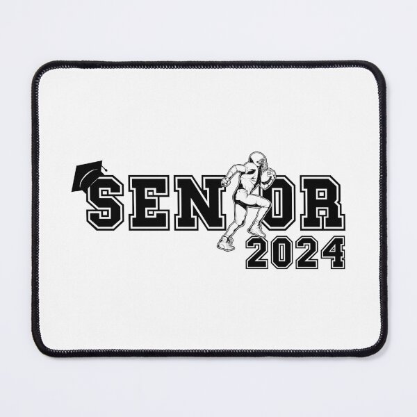 Item preview, Vintage typo Senior 2024 Running Football player Student Gift Us Flag designed and sold by HomeCoquette.