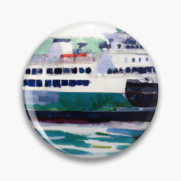 Item preview, Ferry to Whidbey Island in watercolor designed and sold by Naomi Gutierrez Parrish.