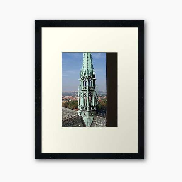 View of Prague From Above The City Framed Art Print