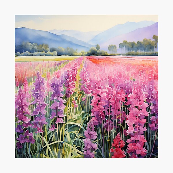 Artikelvorschau, Orchid Elegance Watercolor Pattern entworfen und verkauft von PutsGroup.