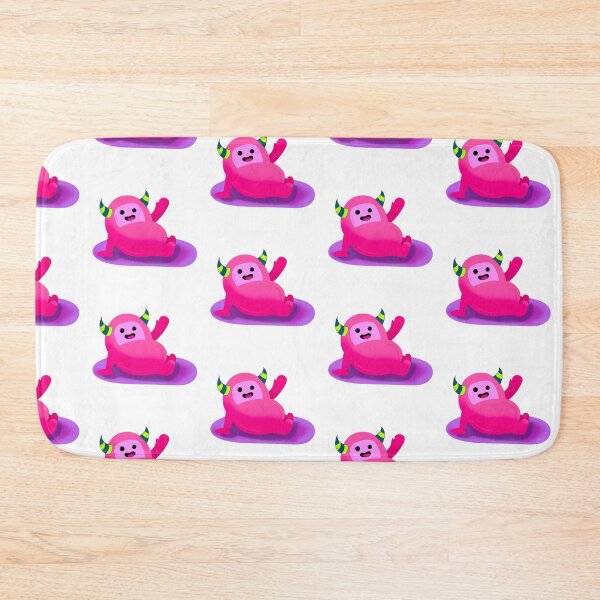 Item preview, happy pink monster designed and sold by stupidpotato1.