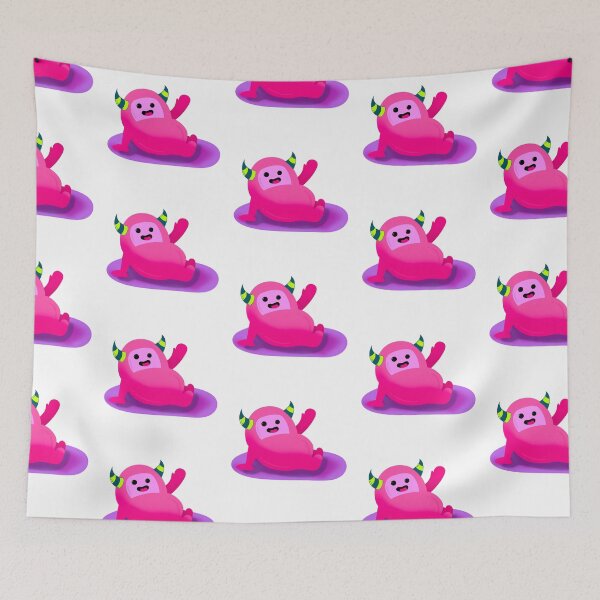 Item preview, happy pink monster designed and sold by stupidpotato1.