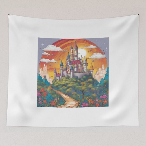 Item preview, Whimsical Fairy Tale Castle designed and sold by AbsoluteA.